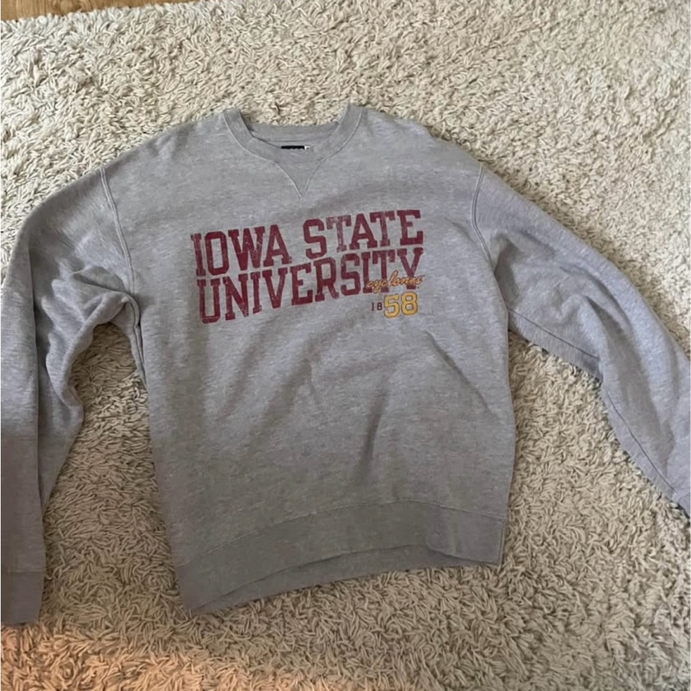 Gear For Sports Gray Iowa State University Crewneck Sweater
